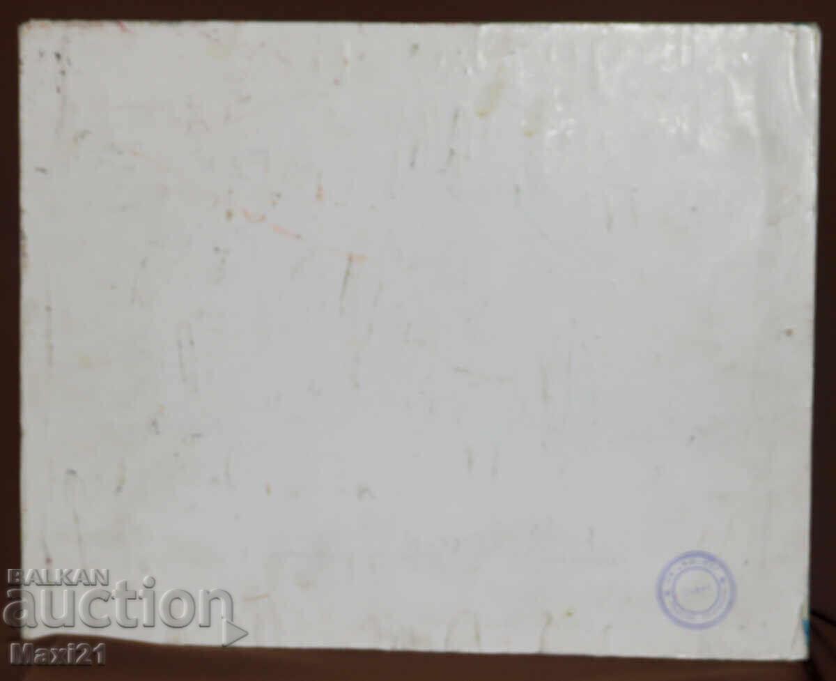 Pictură în ulei peisaj frumos de râu 1993 - 7