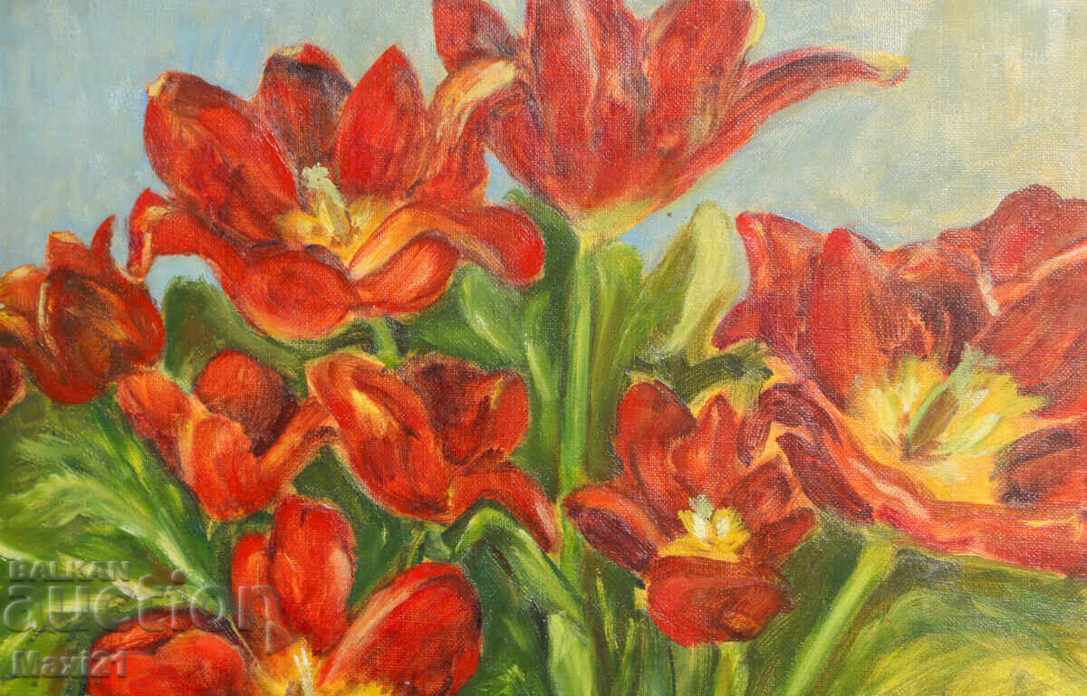 Livrarea Tablou ulei floral natură statică