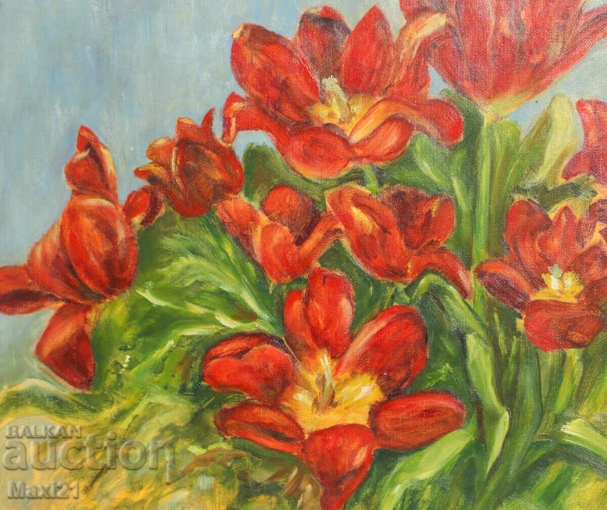 Tablou ulei floral natură statică - 5