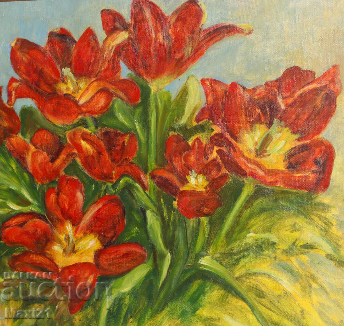 Tablou ulei floral natură statică - 6