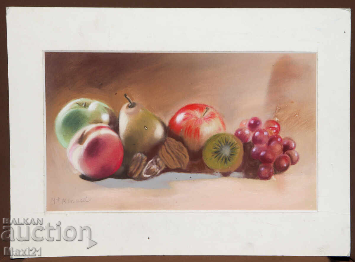 Πίνακας παστέλ νεκρή φύση φρούτα με τιμή 150.00 BGN | € 76.69