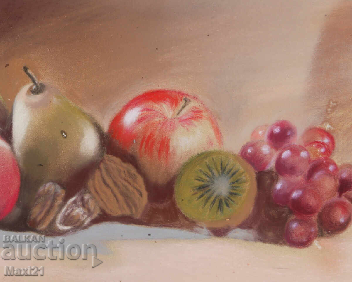 Πίνακας παστέλ νεκρή φύση φρούτα - 5