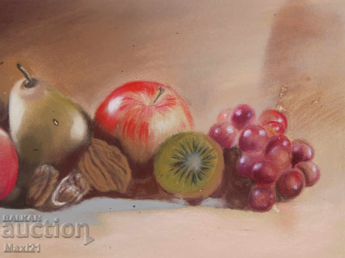 Πίνακας παστέλ νεκρή φύση φρούτα - 6