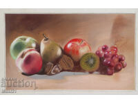 Pastel painting still life fruit