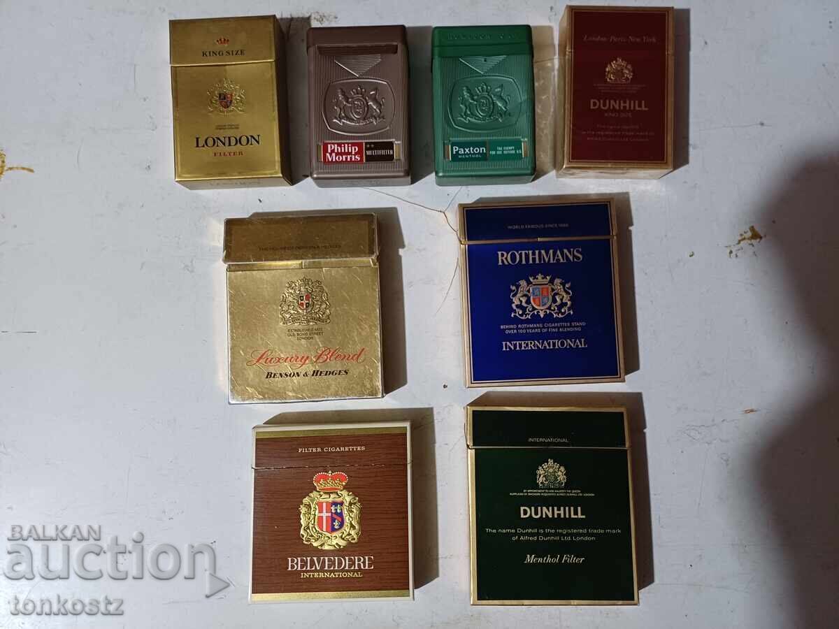 8 pcs. Empty cigarette boxes