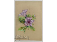 Pastel painting still life flowers