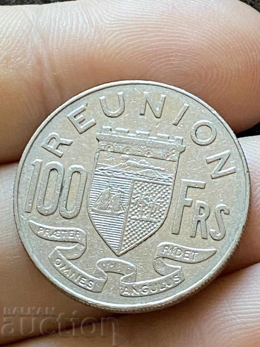 Insula Reunion franceză 100 franci 1964 Insula Reunion franceză 100 franci 1964
