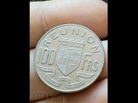 Γαλλικό νησί Ρεϋνιόν 100 φράγκα 1964