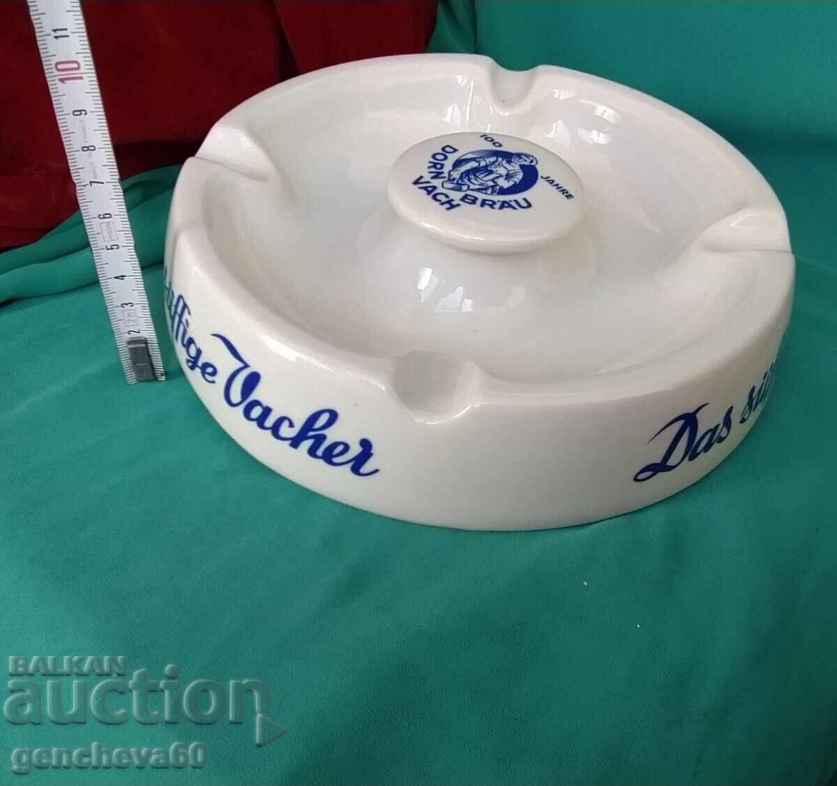 Τεράστιο επετειακό πορσελάνινο σταχτοδοχείο ζυθοποιίας Dorn-Brau με τιμή 25.00 BGN | € 12.78