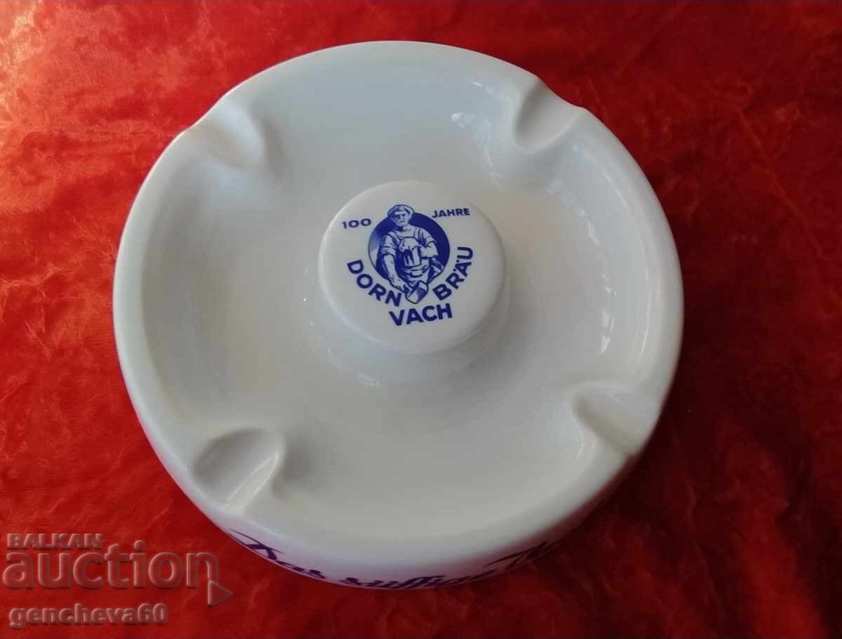 Τεράστιο επετειακό πορσελάνινο σταχτοδοχείο ζυθοποιίας Dorn-Brau - 7