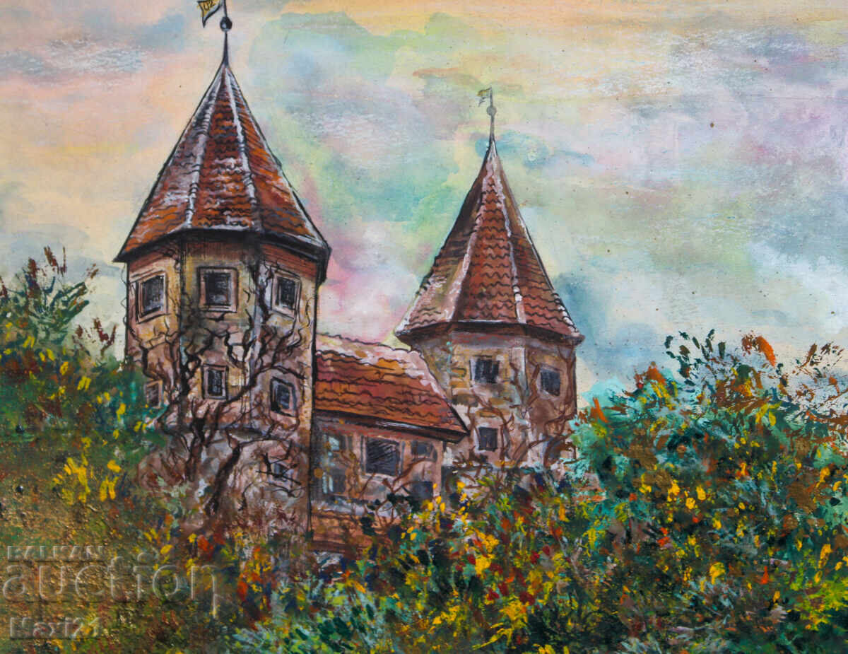 Livrarea Tablou guaș peisaj natural castel frumos