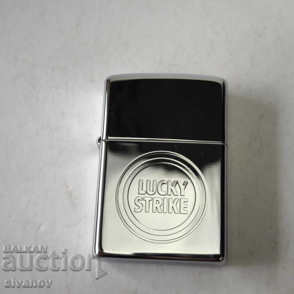 Zippo Lucky Strike Petrol Lighter Unused in box #6209 with price 69.99 BGN | € 35.79 Zippo Lucky Strike Petrol Lighter Unused in box #6209 with price 69.99 BGN | € 35.79