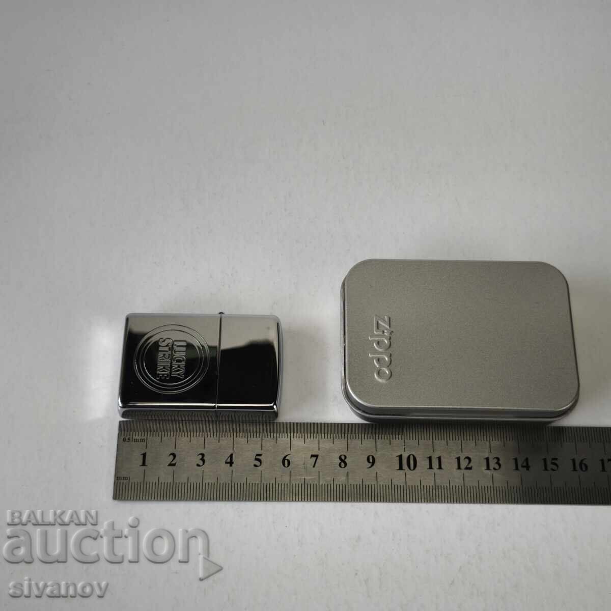 Zippo Lucky Strike Petrol Lighter Unused in box #6209 - 7 Zippo Lucky Strike Petrol Lighter Unused in box #6209 - 7