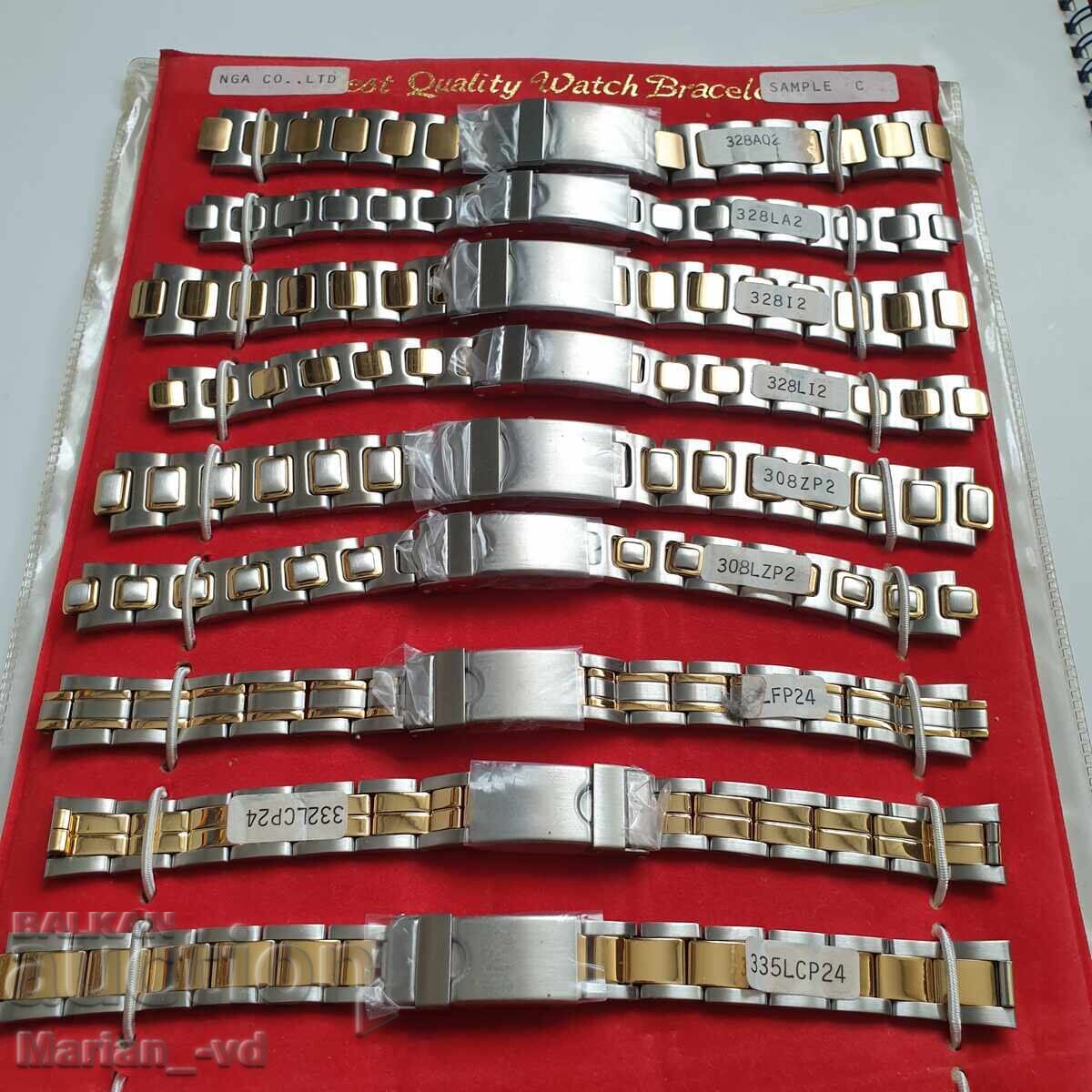 Brand new stainless steel chains - 9 pieces - 6