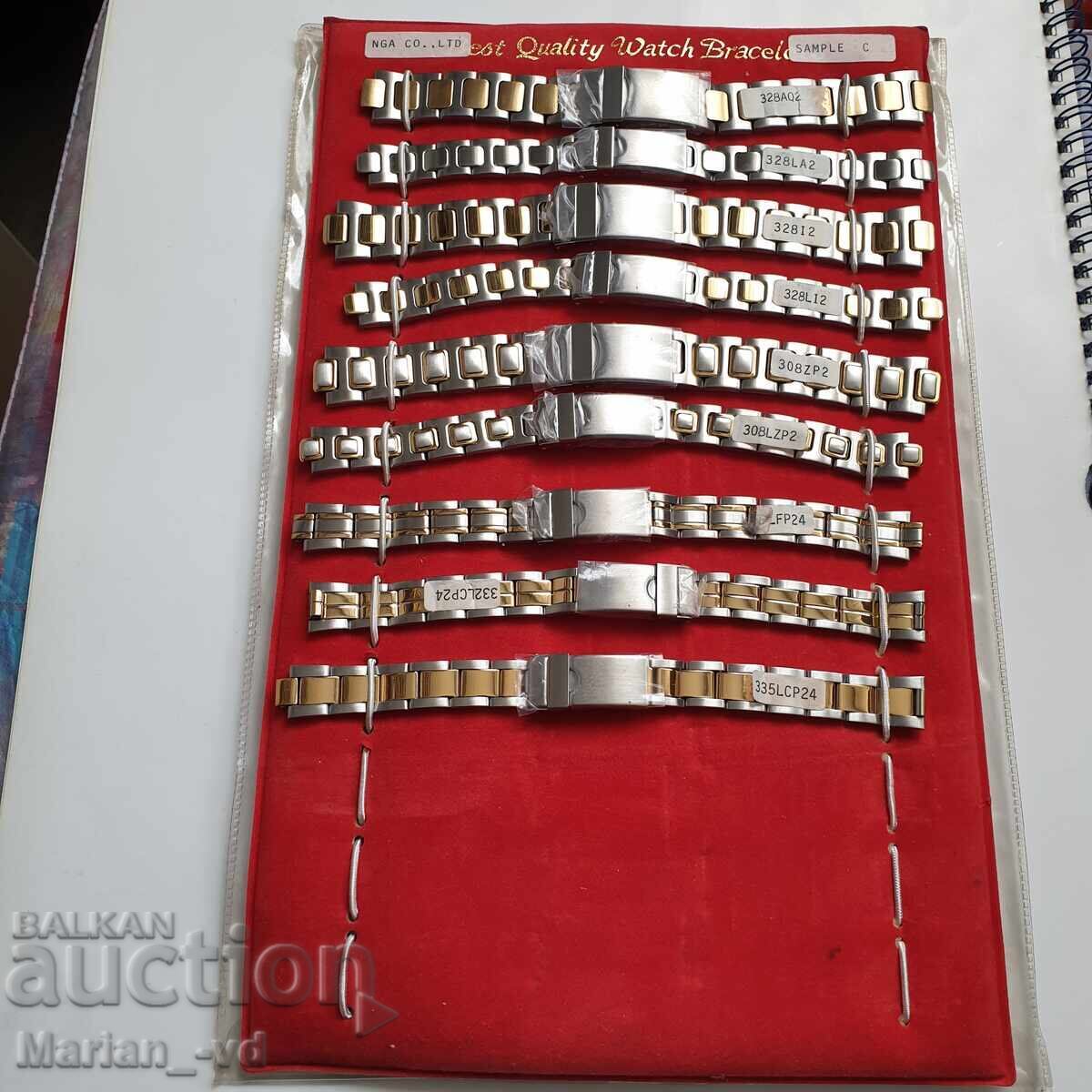 Brand new stainless steel chains - 9 pieces