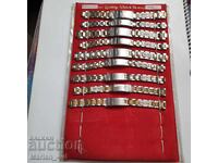 Lanțuri din oțel inoxidabil, noi-nouțe - 9 bucăți