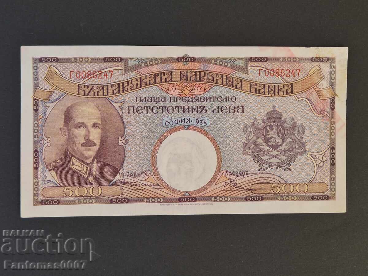 500 LEVA 1938 500 LEVA 1938