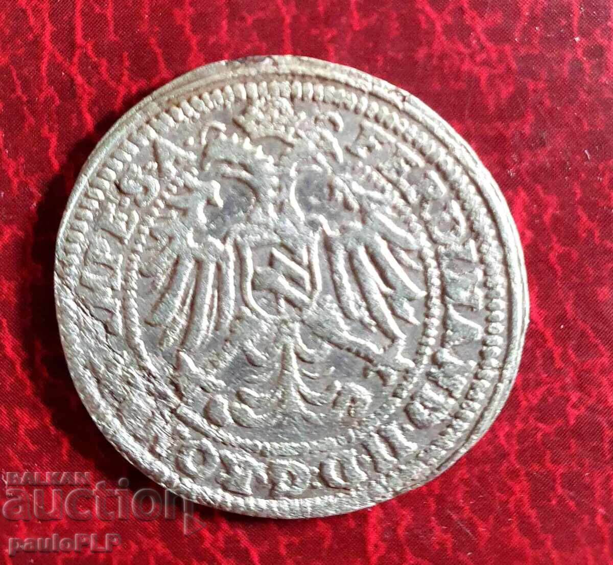 Licitație 15 Kreuzer din 1622 Nürnberg - Ferdinand II - Rar