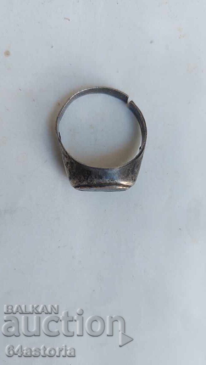 Ασημένιο, βασιλικό, δαχτυλίδι, κόσμημα Ασημένιο, βασιλικό, δαχτυλίδι, κόσμημα