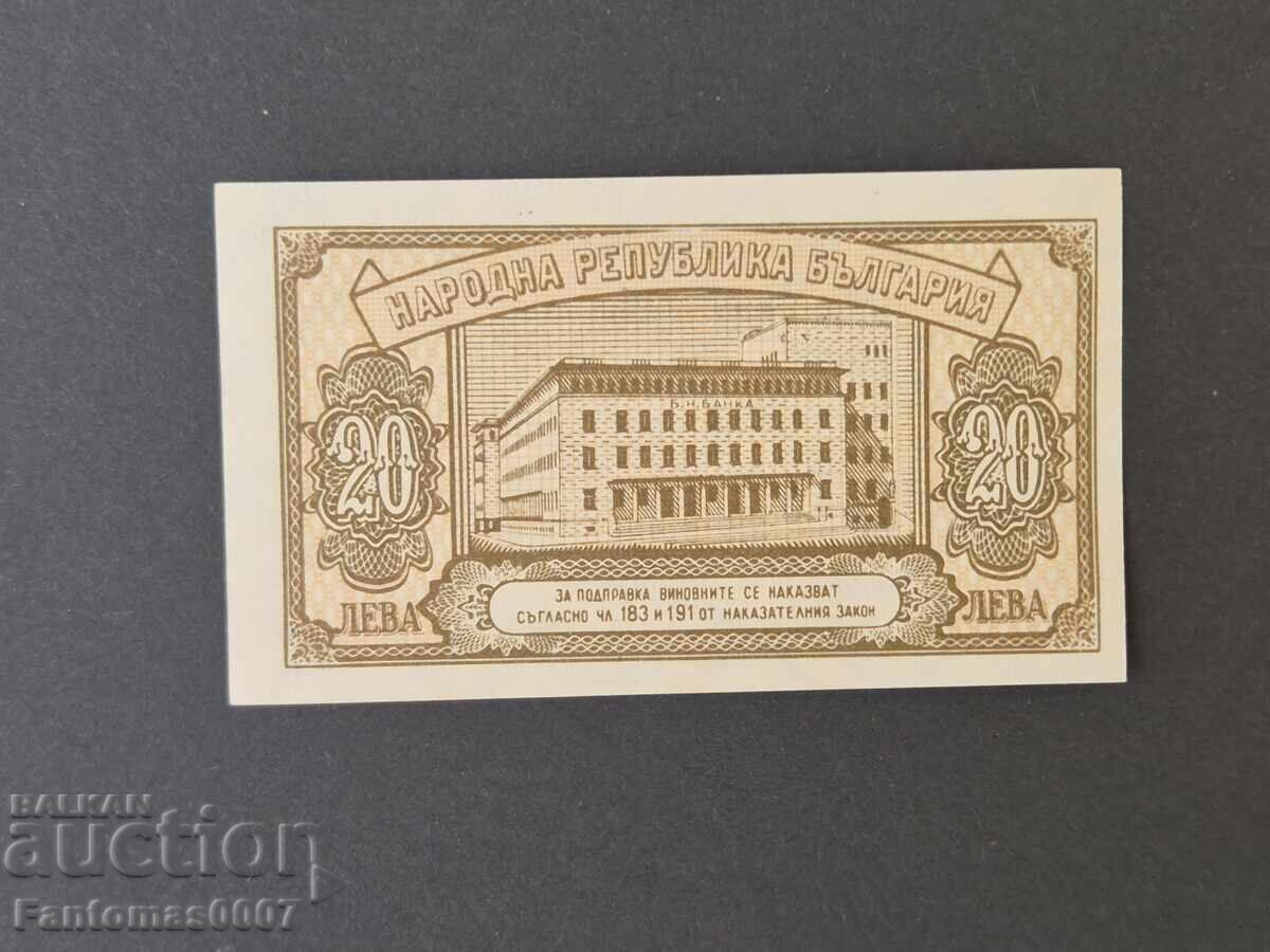 Auction 20 LEVA 1950 UNC Auction 20 LEVA 1950 UNC