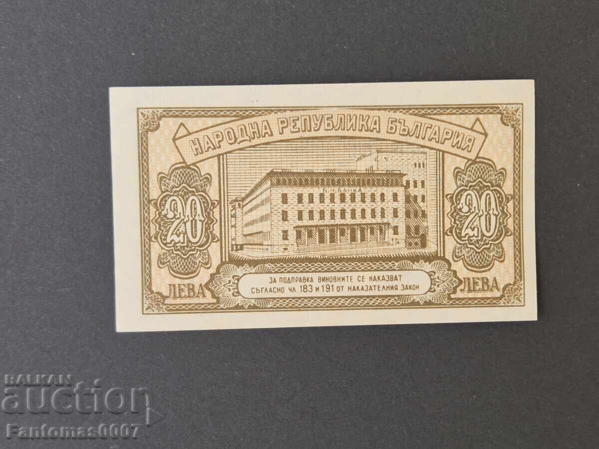 Delivery of 20 LEVA 1950 UNC Delivery of 20 LEVA 1950 UNC