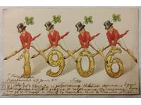 New Year's card 1906 year