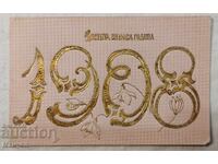 New Year's card 1908 year