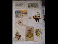 Παλιά καρτ ποστάλ, ευχετήριες κάρτες. BZC