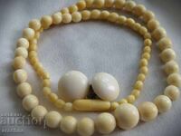 Colier și cercei fildeș