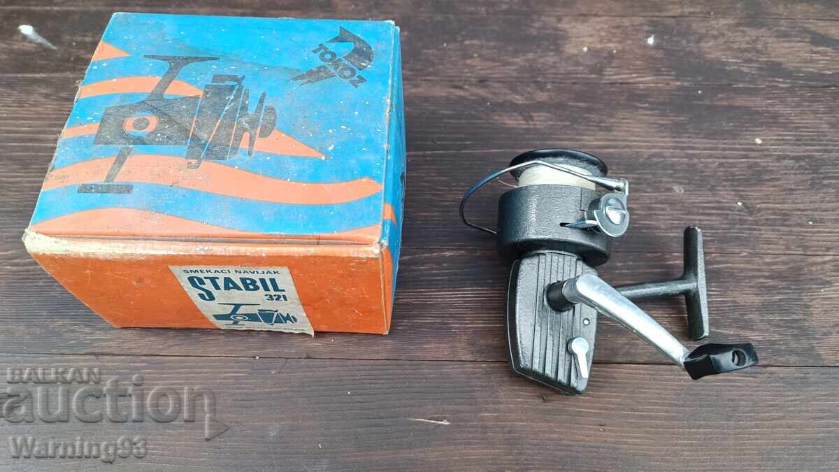 Fishing reel Stabil 321 - Made in Czechoslovakia Fishing reel Stabil 321 - Made in Czechoslovakia