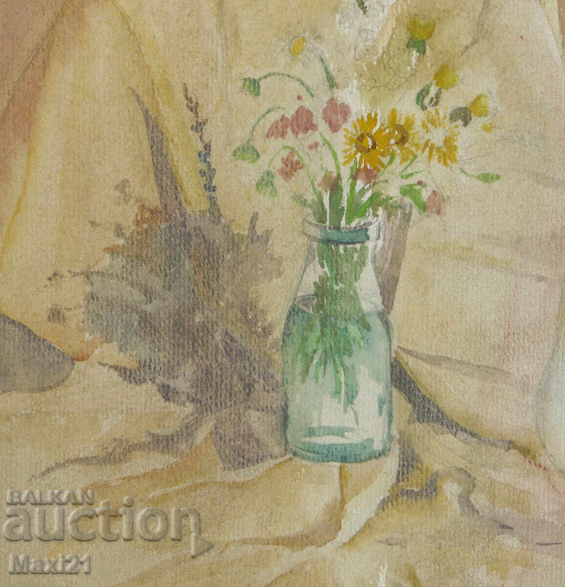 Натюрморт картина акварел 1962г. - 5