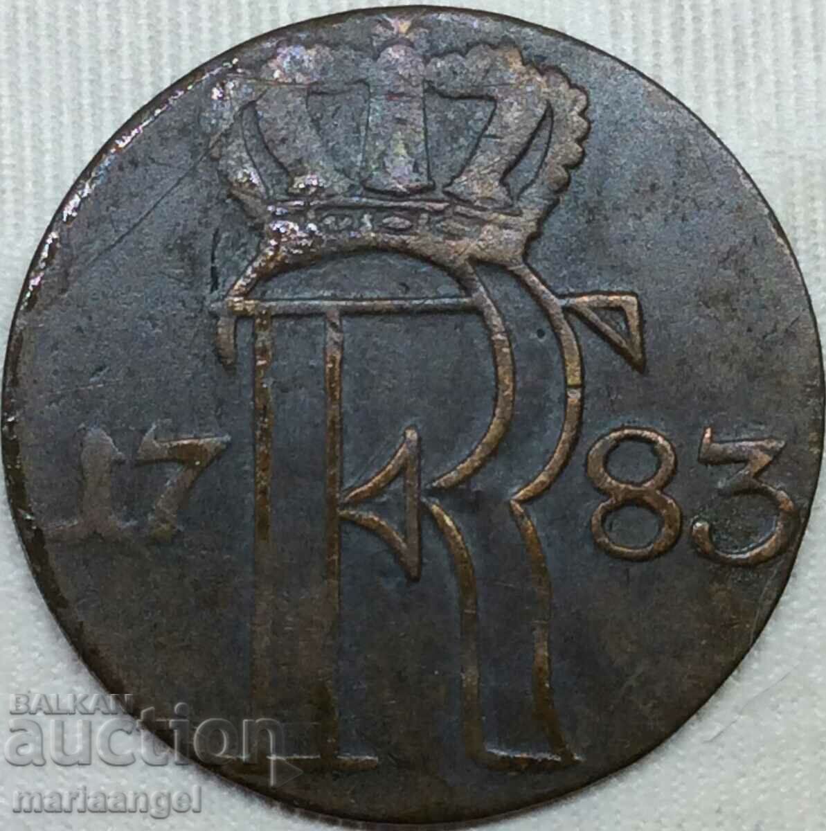 1/24 thaler 1782 Βραδεμβούργο Πρωσία Γερμανία billon με τιμή 24.00 BGN | € 12.27