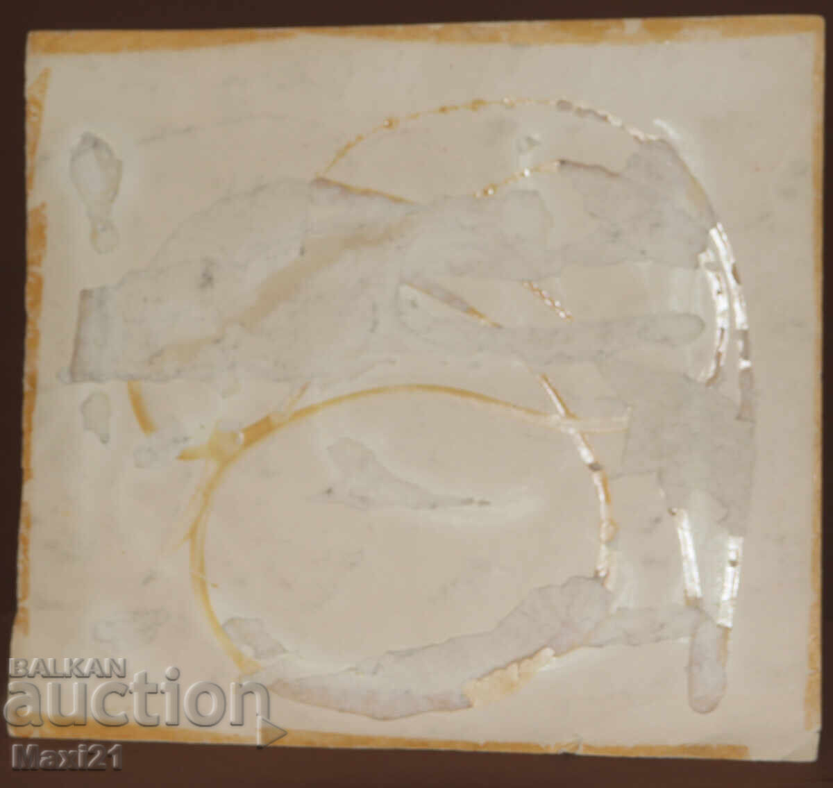 Ακουαρέλα θαλασσογραφία με αναγεννησιακά σπίτια - 7