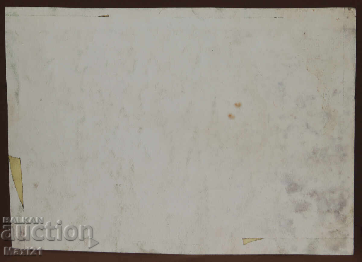 Old watercolor painting, rural landscape - 6