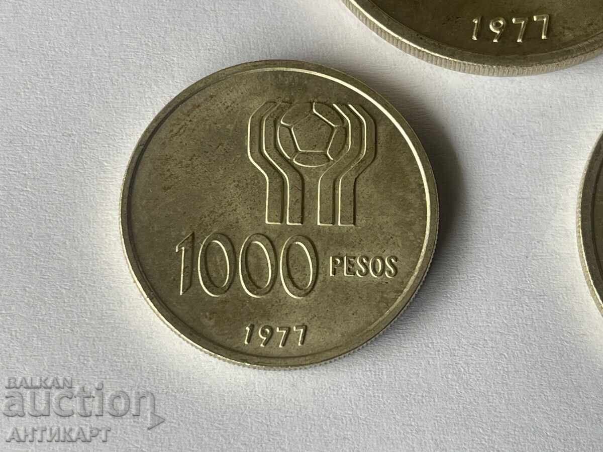 Argentina 3 silver coins 1978 1000, 2000 and 3000 pesos - 7