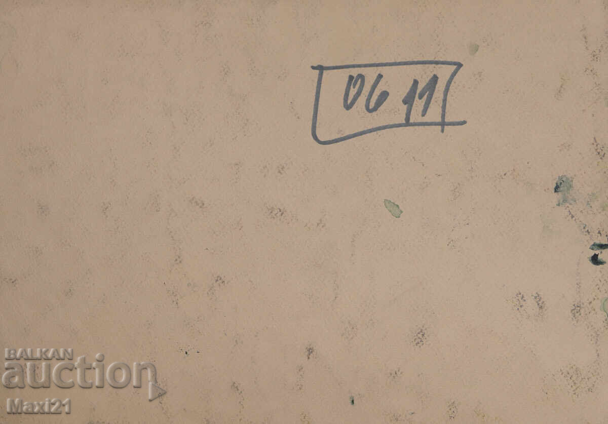 Watercolor painting mountain landscape - 6