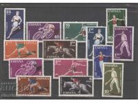 Spania 1960 - Sport, serie completă curată, fără lipici