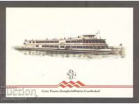 Austria - Vapoare austriece navigând pe Dunăre - carte poștală