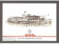 Austria - Vapoare austriece navigând pe Dunăre - carte poștală