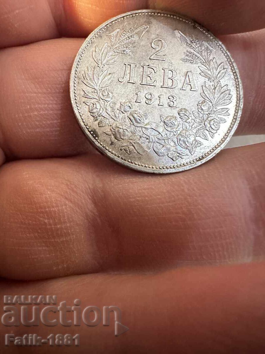 2 лева  1913