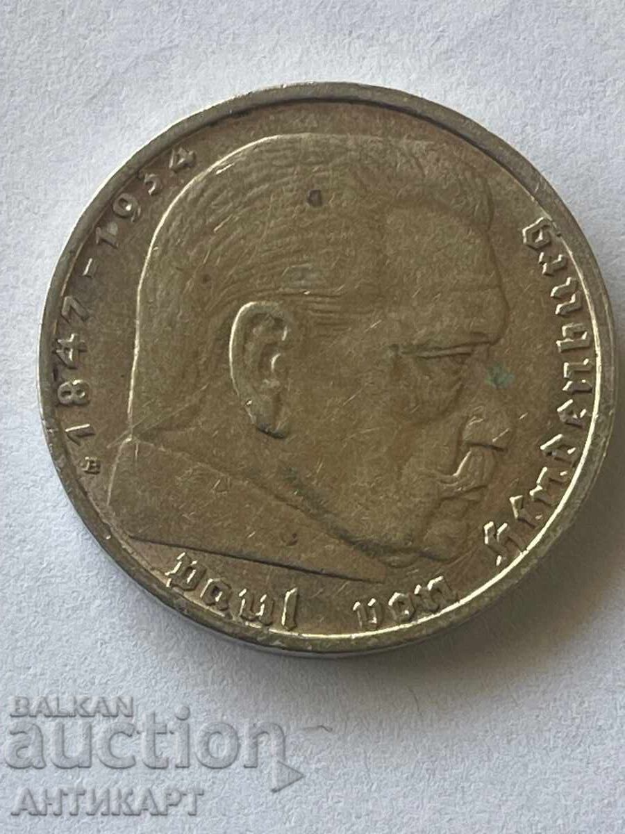 Germany Silver Coin 2 Reichsmark Swastika 1938 B with price 23.00 BGN | € 11.76 Germany Silver Coin 2 Reichsmark Swastika 1938 B with price 23.00 BGN | € 11.76