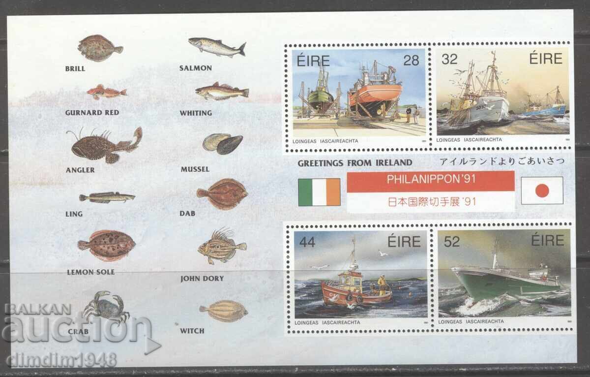 Irlanda - Hârtie curată de navă mică, fără timbru