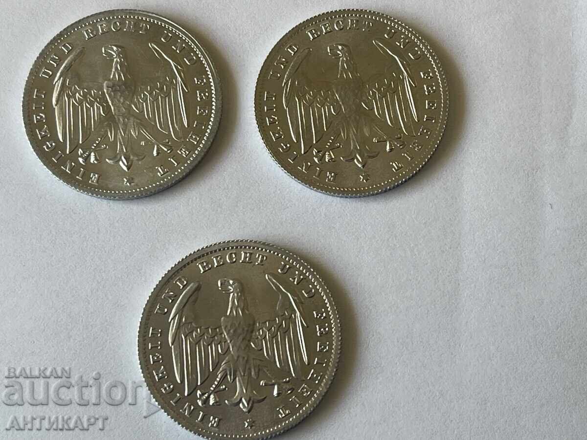 Germany 3 pieces of 500 Mark coins 1923 aluminum with price 6.00 BGN | € 3.07