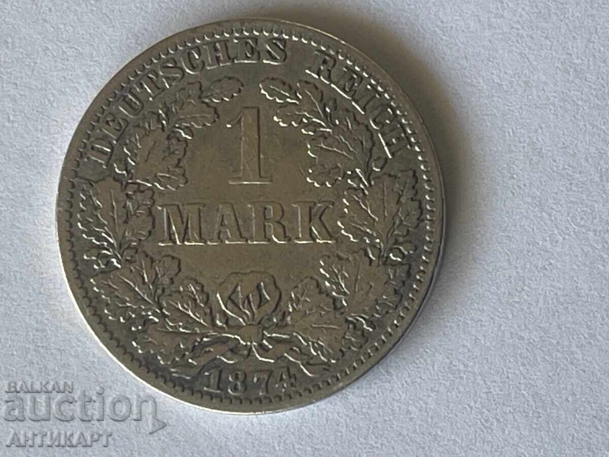 Germany Silver Coin 1 Mark 1874 Silver Germany Silver Coin 1 Mark 1874 Silver