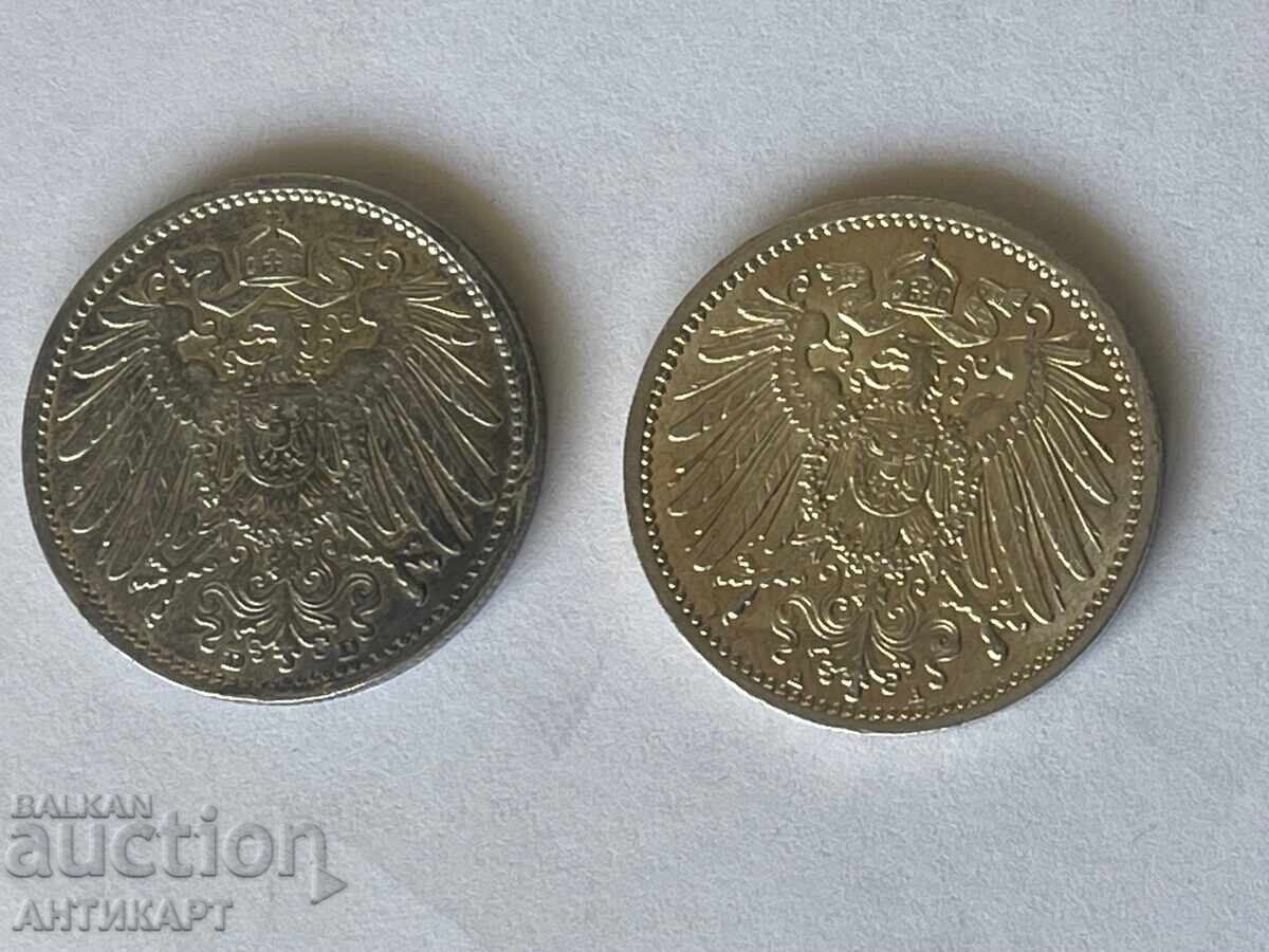Delivery of Germany 2 silver coins 1 mark 1907 and 1914 silver Delivery of Germany 2 silver coins 1 mark 1907 and 1914 silver