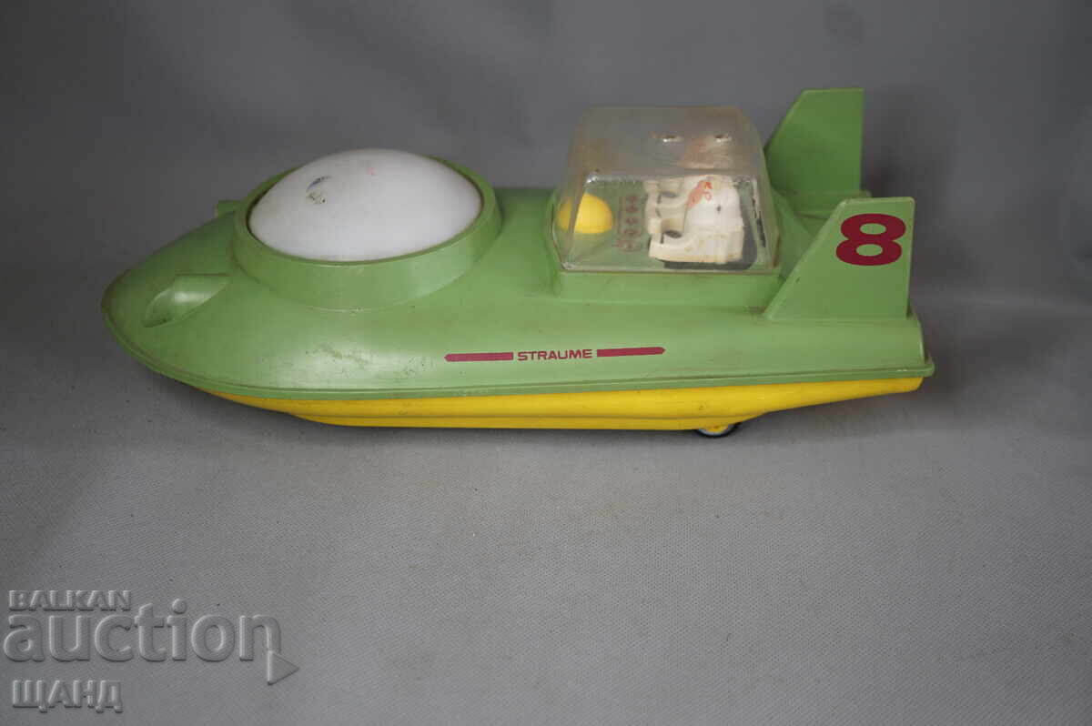 Livrarea Jucărie de plastic rusească veche, model Lunohod, pe baterii