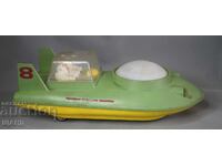 Old Russian plastic toy model Lunokhod (moon rover) on batteries