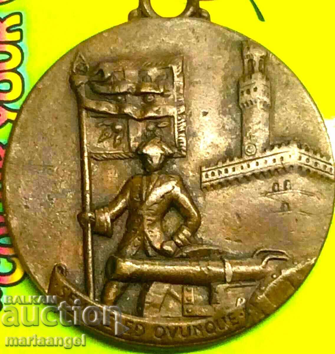 1956 Italy Medal "National Congress of Artillerymen" Florence 1956 Italy Medal "National Congress of Artillerymen" Florence