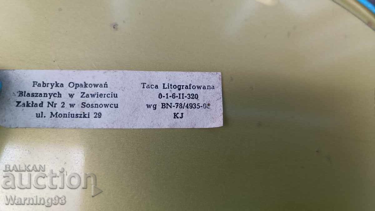 Auction Old metal sign from the socialist era - Made in Czechoslovakia Auction Old metal sign from the socialist era - Made in Czechoslovakia