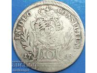 10 κρόιτσερ 1768 Βαυαρία Γερμανία ασήμι πολύ σπάνιο